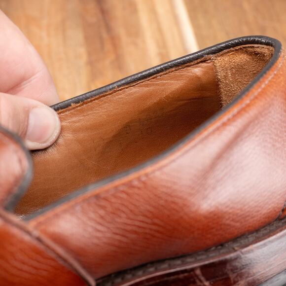 Allen Edmonds "RANDOLPH" Men's Slip-On Penny Loafers 10 D Brown USA 4829 - Picture 6 of 9